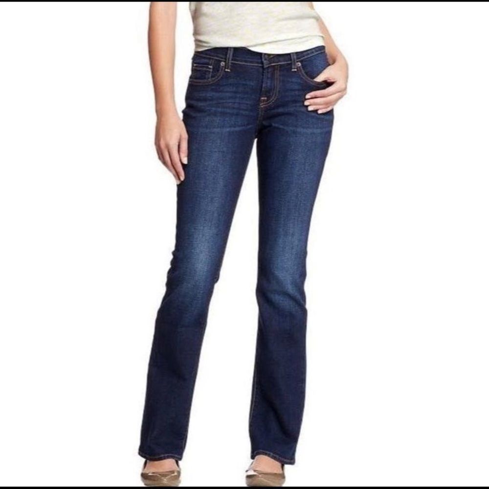 Old Navy The Sweetheart Jeans Boot Cut Mid Rise Straight Leg Sz 8